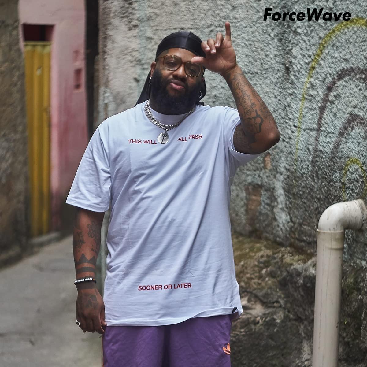 ForceWave ForceWave 12 Pieces Silky Durag for Men Women Satin Durags for 360 Waves