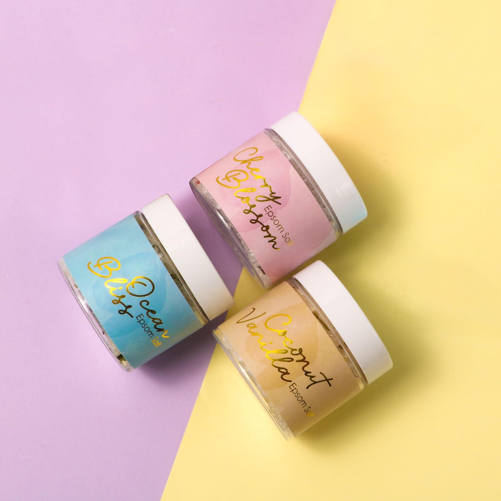 LILY ROY LILY ROY Spa Bath Gift Baskets Set Perfumes Bath and Body Gift Box Gift Set 15 Pcs Epsom Salts Bath Bombs Bath Spa Gifts for Women Fathers Mothers Day Spa Kit Gifts Set for Christmas Birthday