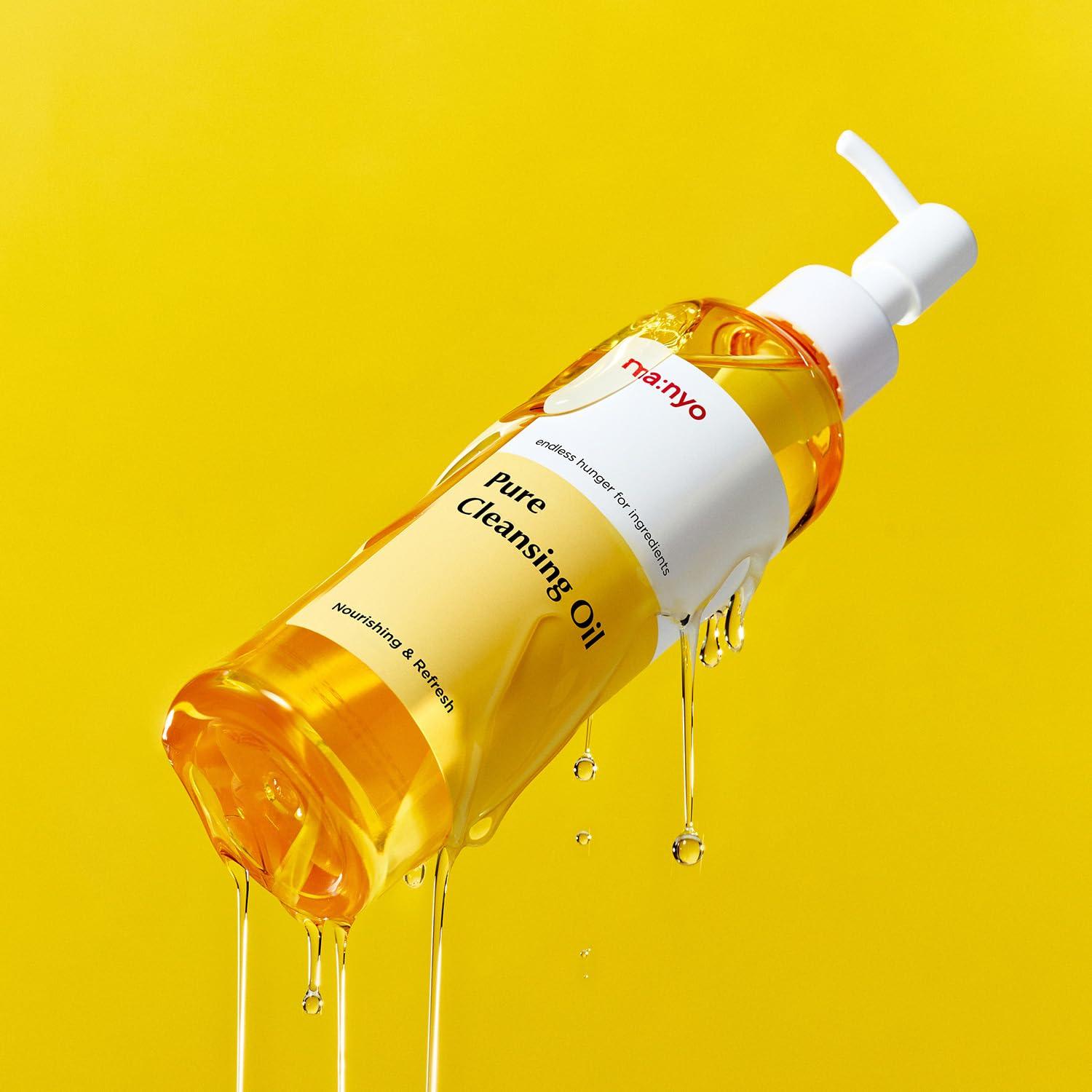 MA:NYO MANYO FACTORY Pure Cleansing Oil 6.7 fl oz (200ml) Korean Facial Cleanser, Blackhead Melting, Daily Makeup Removal with Argan Oil, for Women