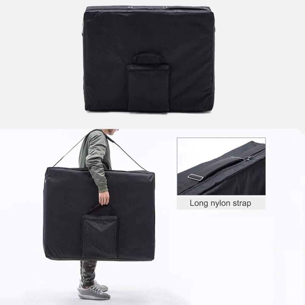 NinthAvenue Basics Professional Spa Tables Massage Tables Folding Aluminium Massage Table Couch Bed Salon Therapy Couch Bed with Face Hole & Carry Bag, 185 * 60cm, Brown