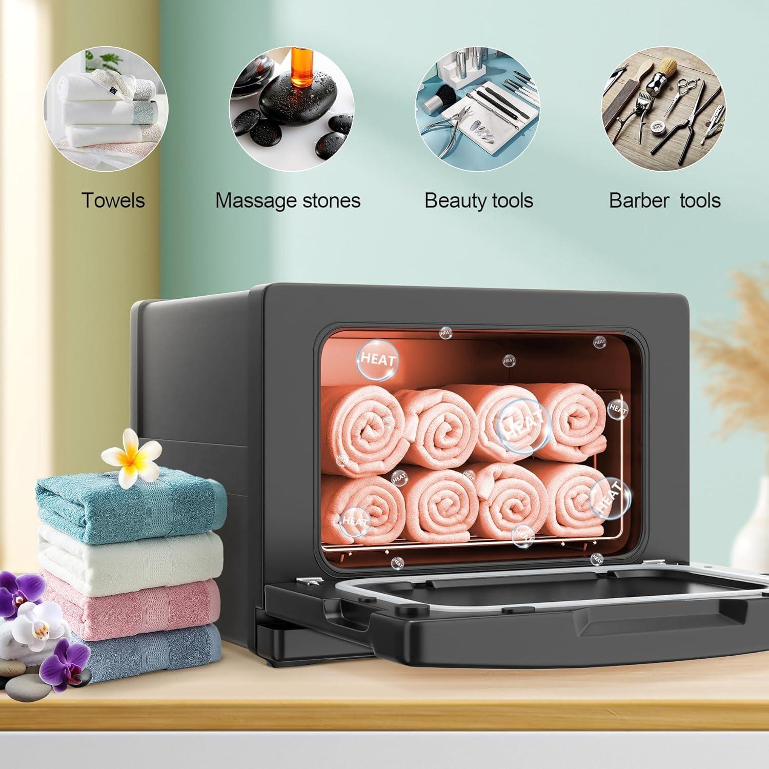 XDTKJDZ XDTKJDZ Towel Warmer, 8L Towel Warmer Cabinet can Hold 12 Wet Facial Towels,Hot Towel Warmer Use for Spa, Hair Beauty, Salon - Black