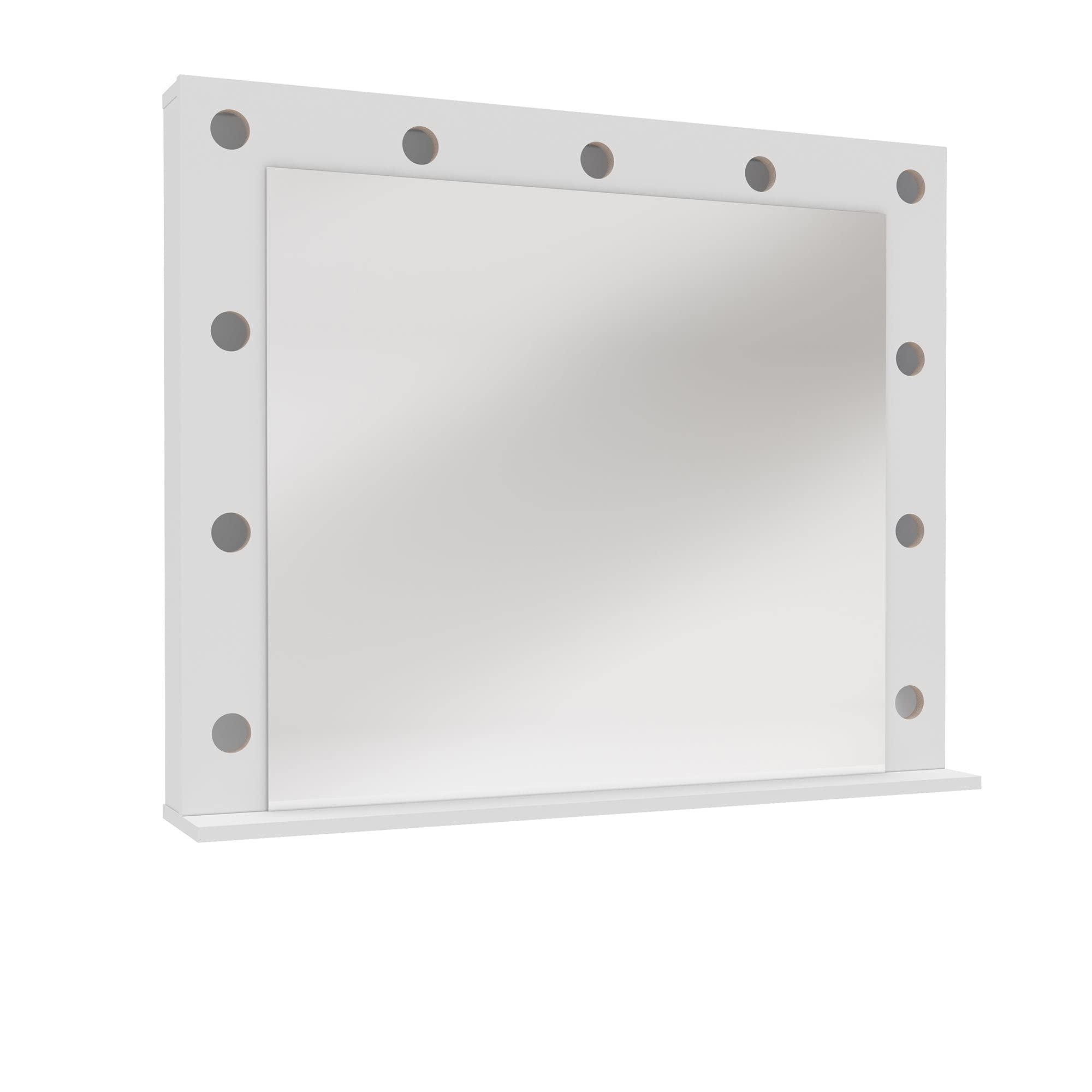Boahaus Boahaus Sivas Lighted Vanity Mirror - White Makeup Mirror with Lights & HD Imaging for Natural Application