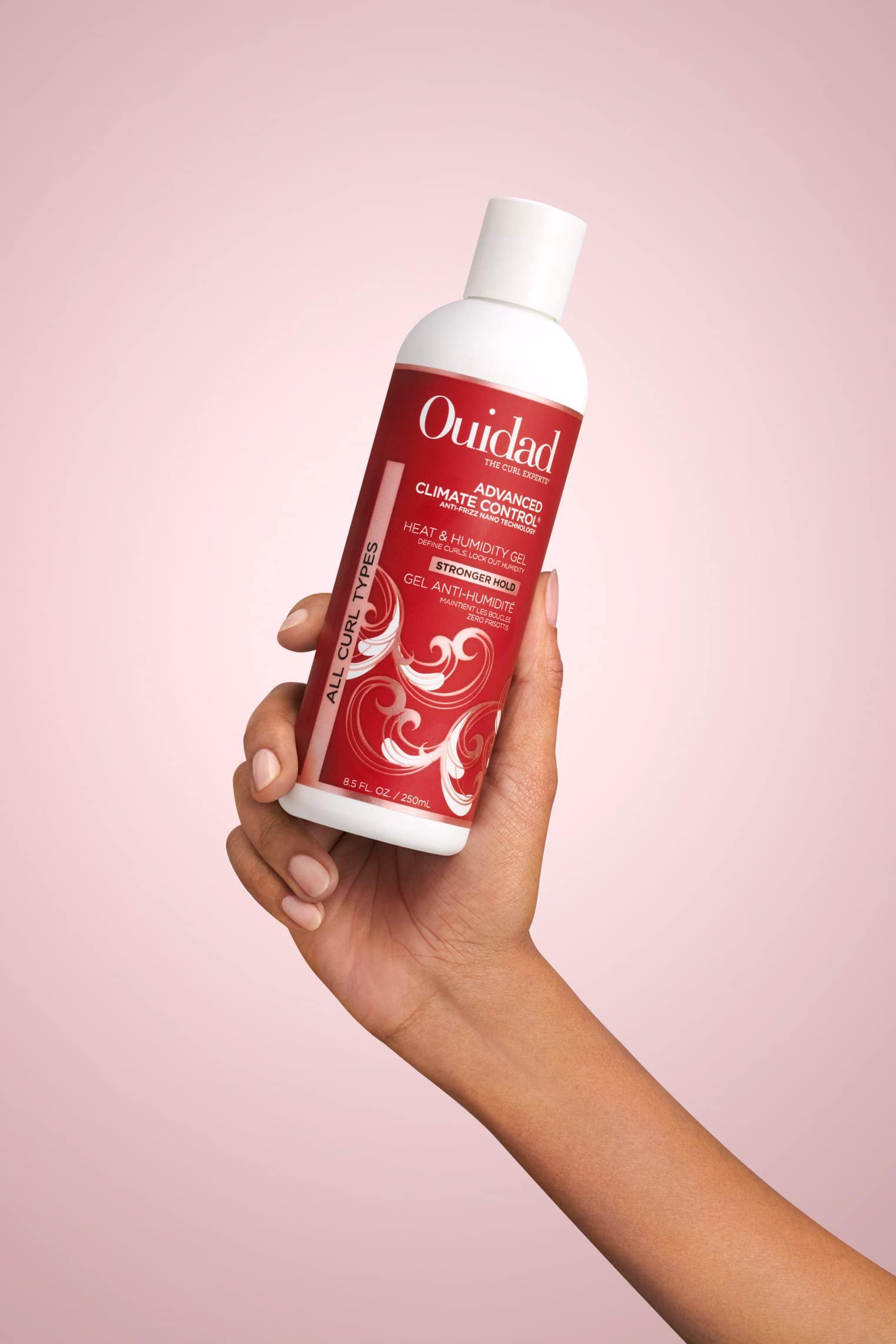 Ouidad Ouidad Advanced Climate Control Heat & Humidity Stronger Hold Gel Travel Size - 8.5 fl oz, Anti-Frizz Nano Technology, Styling Gel, Prevents Flyaways & Frizz, Crunch-free Hold, For All Curl Types