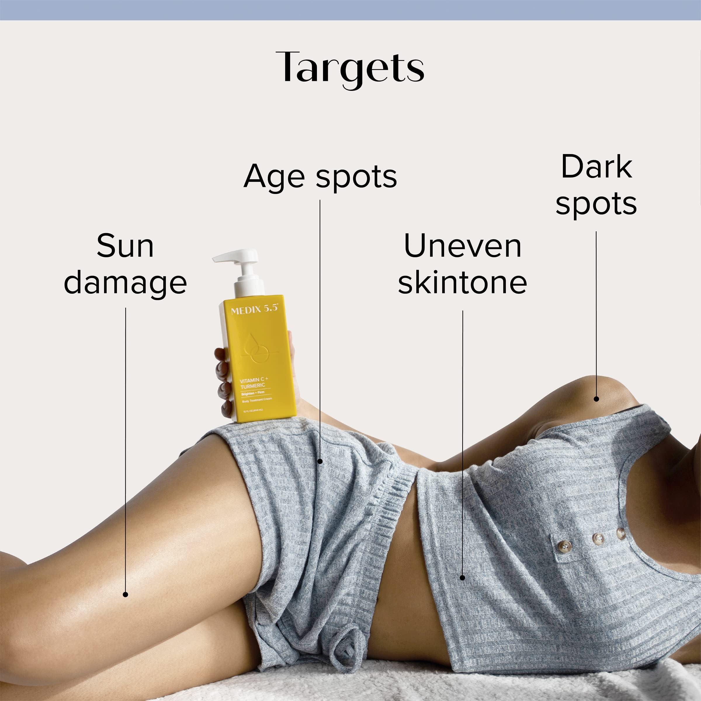 Medix 5.5 Medix 5.5 Retinol Body Cream + Vitamin C Lotion Anti Aging Wrinkles,Sagging Skin,Crepey Skin,Vitamin C Cream Brightens & Hydrates Dry Skin,Bundle(Body Butter),2 items,1.8 pounds