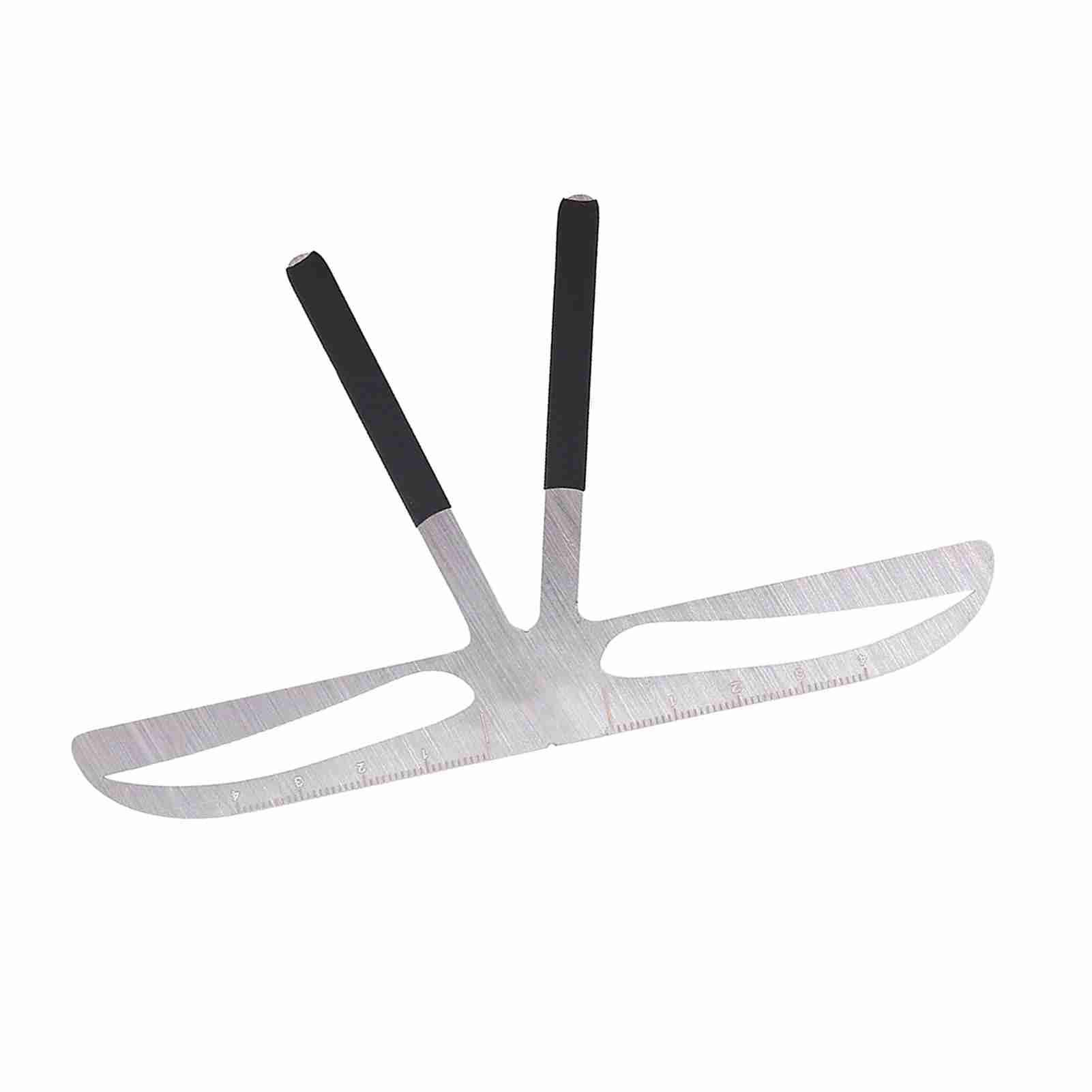 GOTOTOP Permanent Eyebrow Ruler Eyebrow Measure Balance Extension Ruler, Three Point Positioning Design Eyebrow Shape Stencil (Standard Eyebrows)