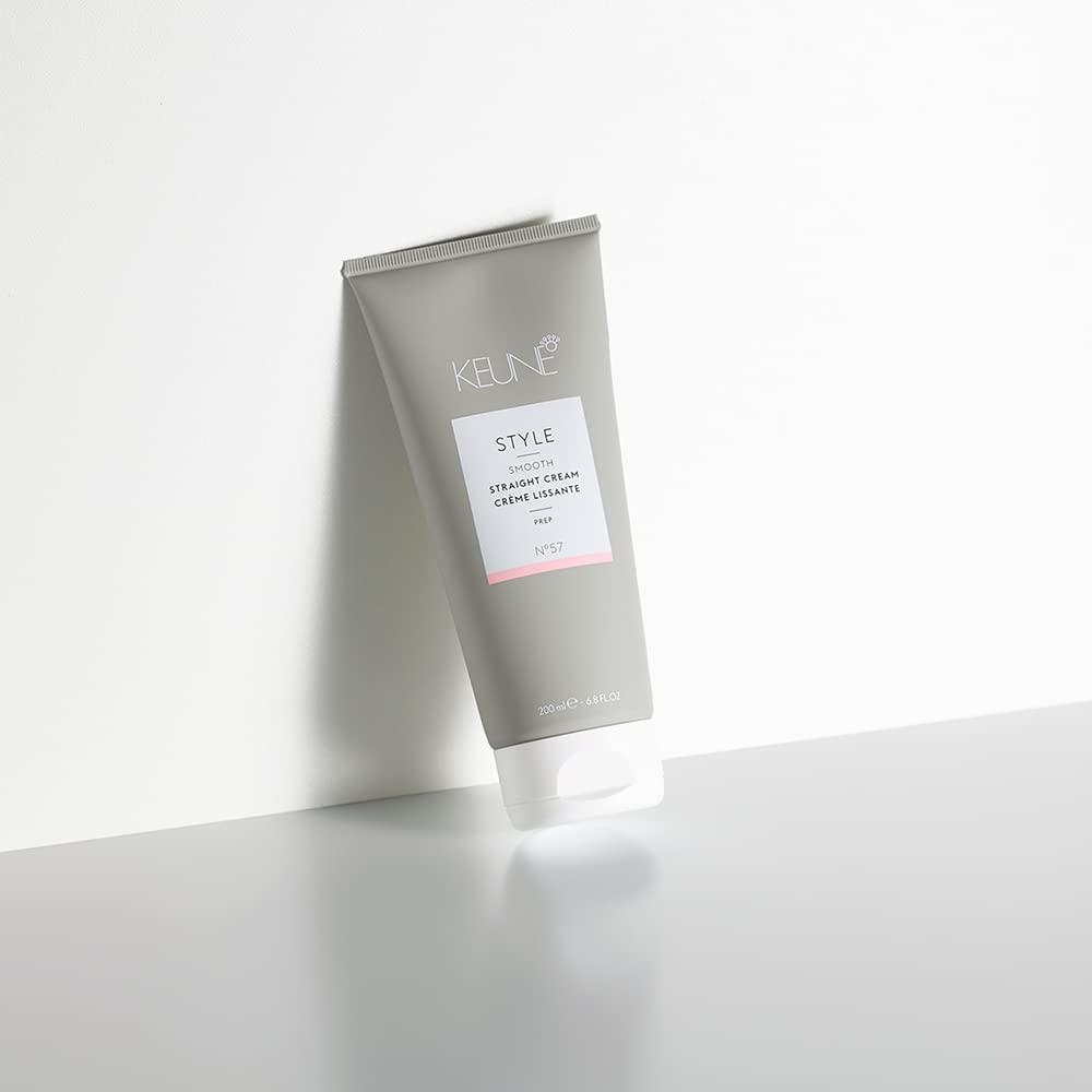 KEUNE Keune Style Straight Cream, Heat-Activated & Anti-Frizz Cream for Smooth Hair, 6.8 Fl Oz