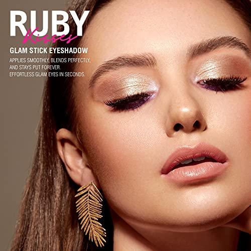 Ruby Kisses Ruby Kisses Eye Shadow Stick – Crème Eyeshadow Makeup Multi-Stick, Long-Lasting Pearl Shimmer Crayon, Metallic Glitter Eyeliner, Highlighter Eyeshadow Pencil, Sharpener Included (Pearl Glam)