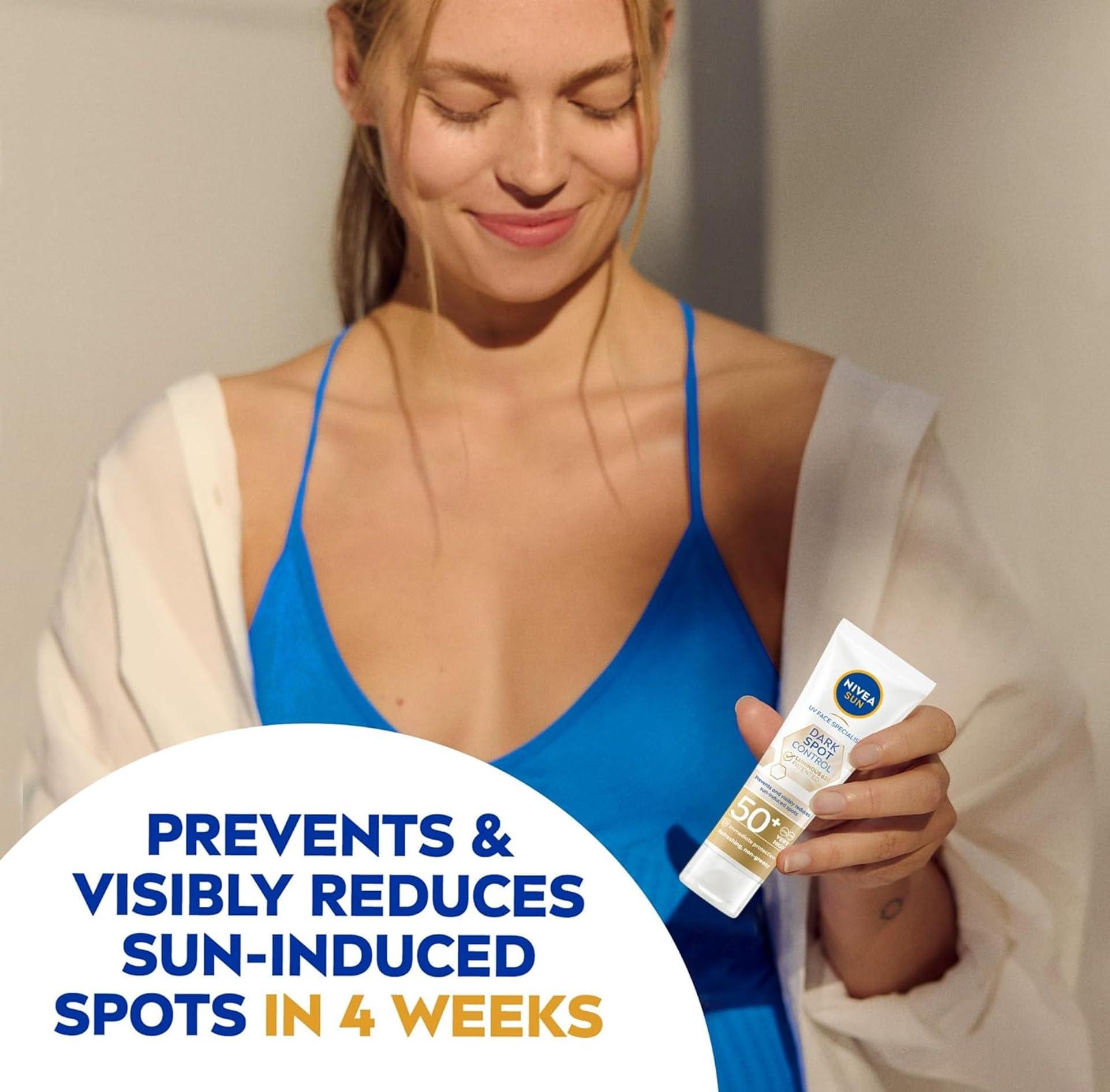 NIVEA NIVEA Sun UV Facial Specialist Dark Spot Control Cream SPF 50+ Luminous630, 40ml, Pack of 1