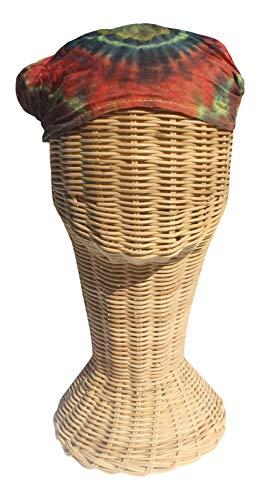 Full Funk Full Funk Thai Cotton Crumple Bandanna Milkmaid Hairtie Hair Band Tie, Green Brown