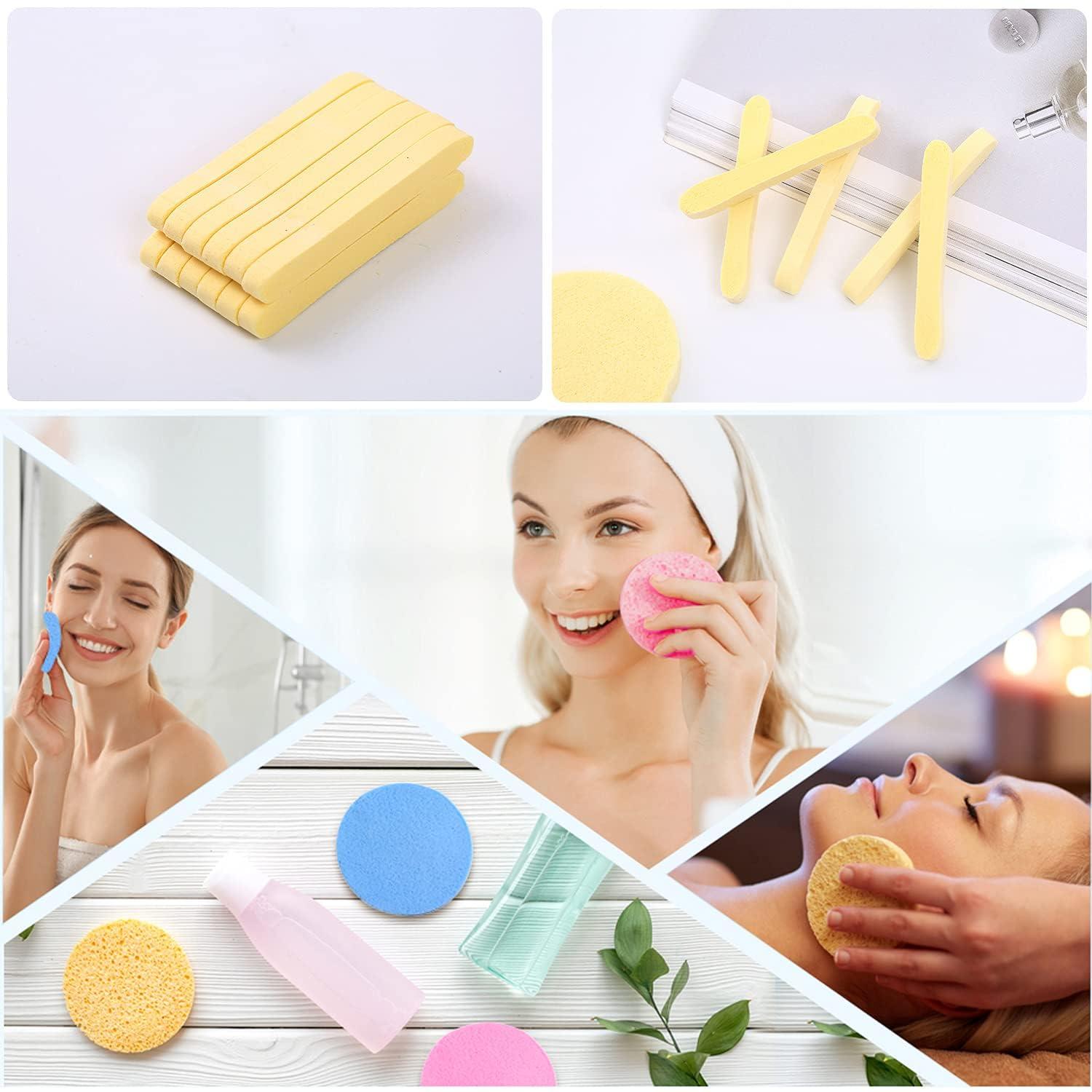 Haploon Haploon 144 Pcs Compressed Facial Sponge, Facial Compressed Facial Sponges Face Cleansing Sponge Pad Exfoliating Wash Makeup Removal for Women, Makeup Removal Sponge