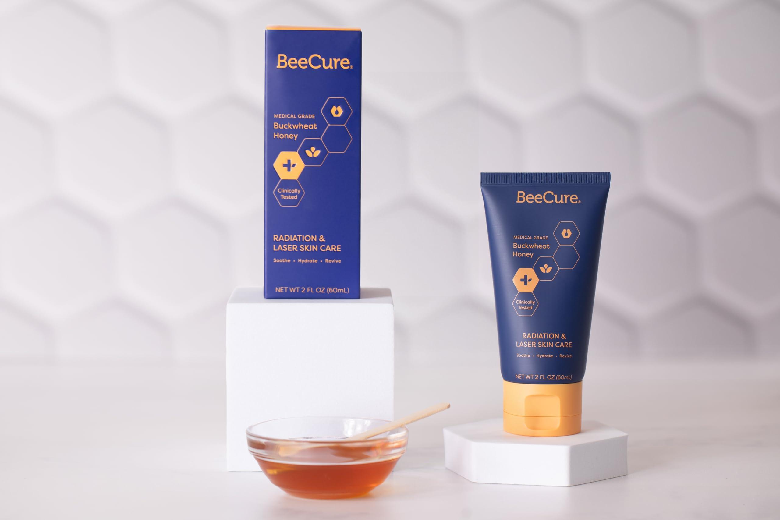 BeeCure BeeCure Radiation Relief and Laser Burn Cream Skin Care Cream, Burn Relief Cream with Buckwheat Honey & Calendula, 60ml Tube