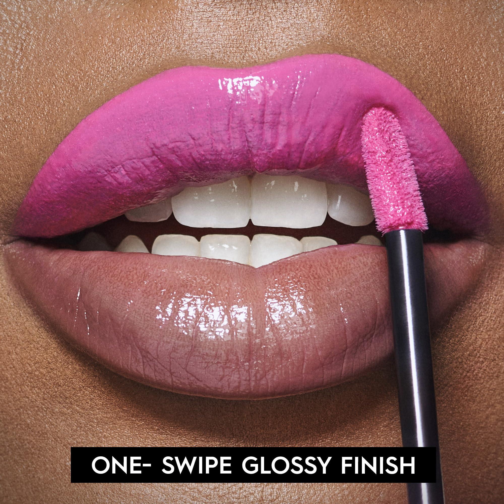 URBAN DECAY Urban Decay Vice Lip Bond Glossy Longwear Liquid Lipstick (Shock Value - Hot Pink), Transfer-proof, Smudge-proof, Up to 16HR Wear, Vegan, Cruelty-free - 0.14 fl oz