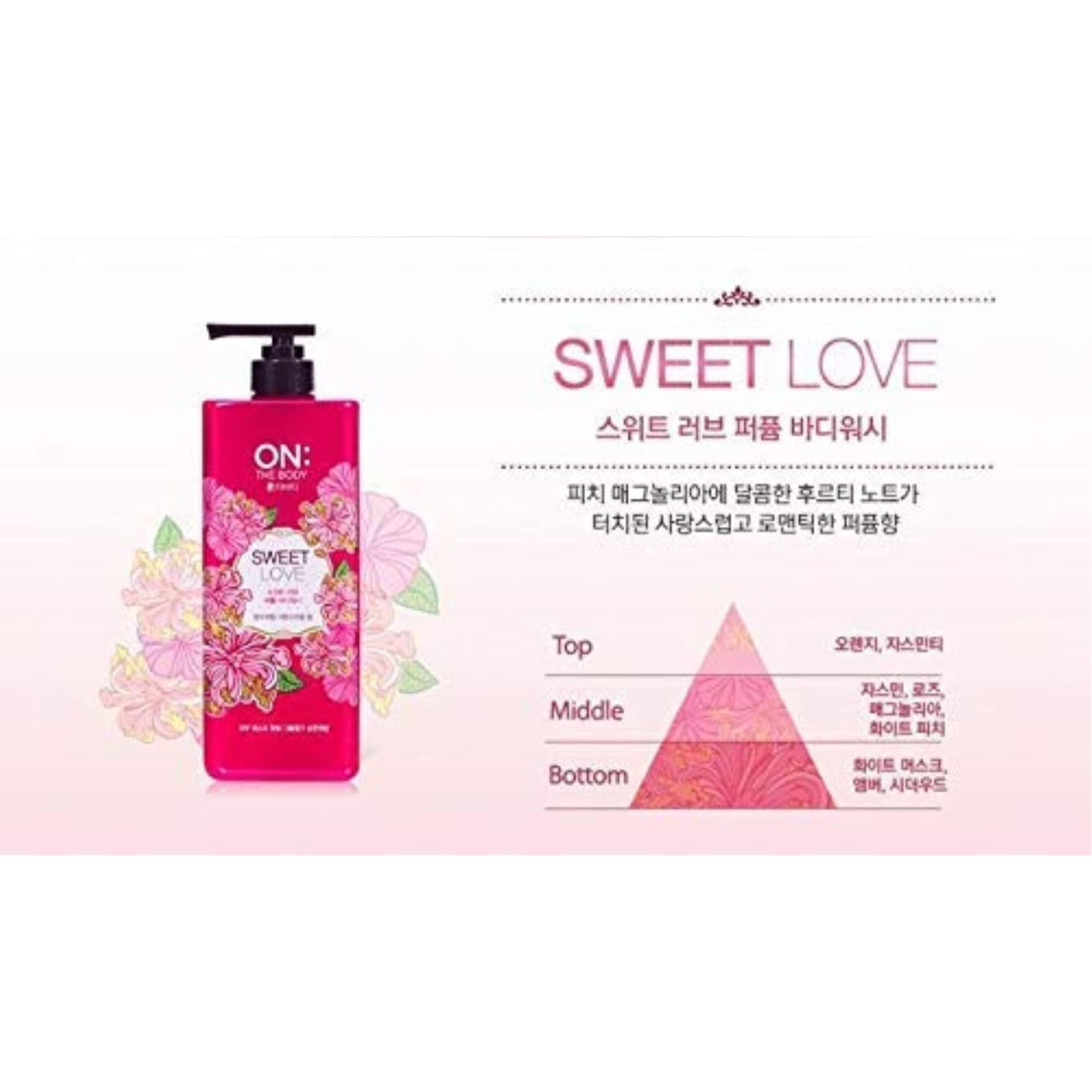 On:the Body [LG] ON THE BODY Perfume Body Wash (Sweet Love) 500g