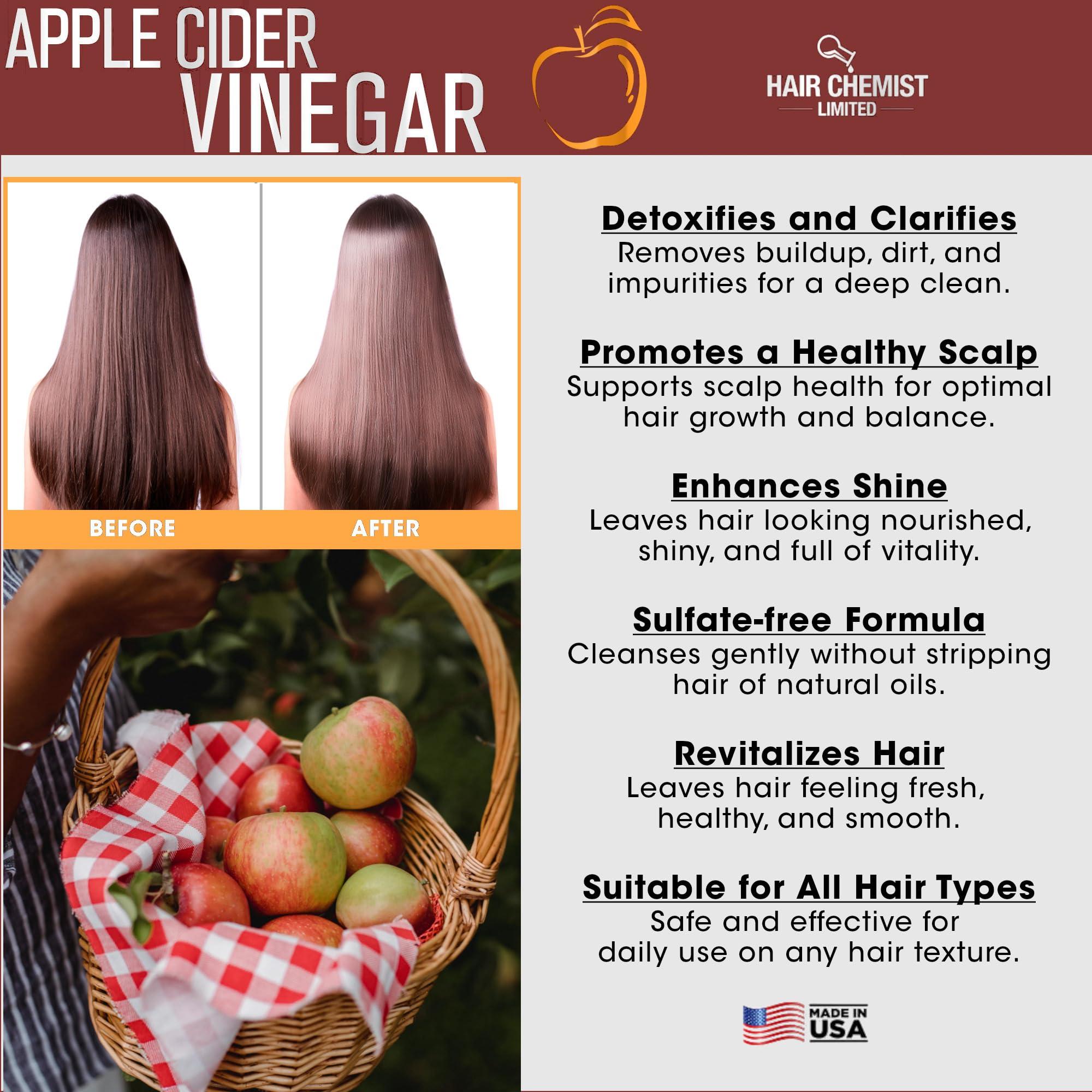 Hair Chemist Hair Chemist Apple Cider Vinegar Clarify & Detoxify Clarifying Sulfate Free Shampoo 33.8 Ounces