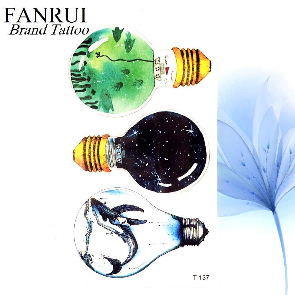 TTHUONG THATHU 3D Round Moon Universe Star Temporary Tattoo Stickers Earth Women Party Face Waterproof Tattoo Stickers Body Artm Art Tatoos Men