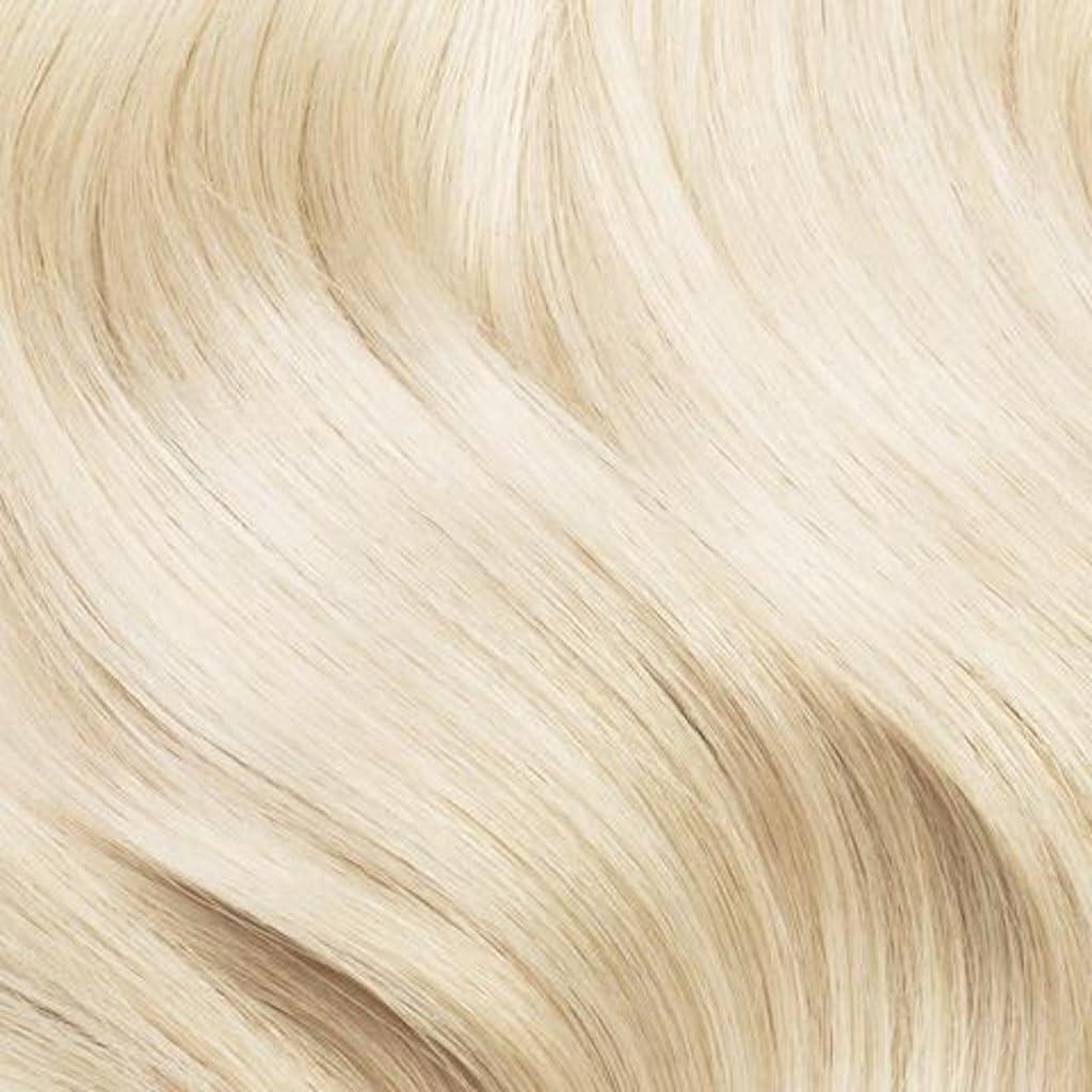 Luxy Luxy Hair 24\" Platinum Blonde Seamless Clip-In Hair Extensions (240 grams) 100% Remy Human Hair, Natural, Discreet, 10-Piece Set, Blends Easily