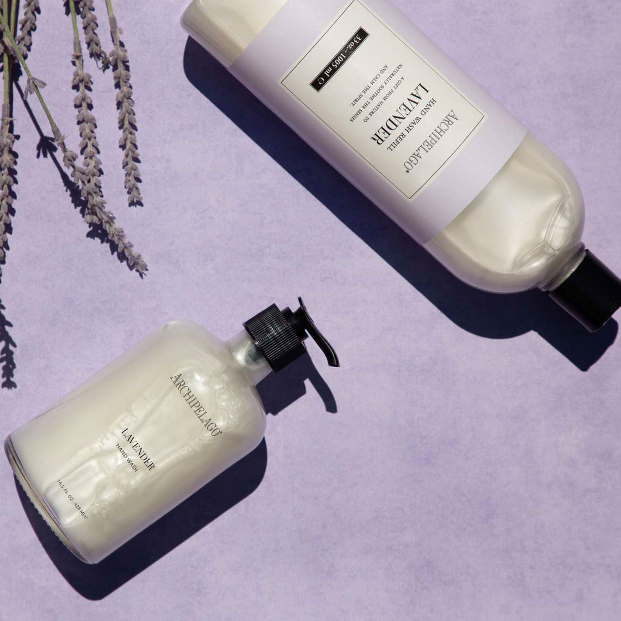 Archipelago Botanicals Archipelago Botanicals Lavender Hand Wash Refill, Liquid Hand Soap Refill, Fragrances with Lavender, Bergamot and Citrus, 33 fl oz