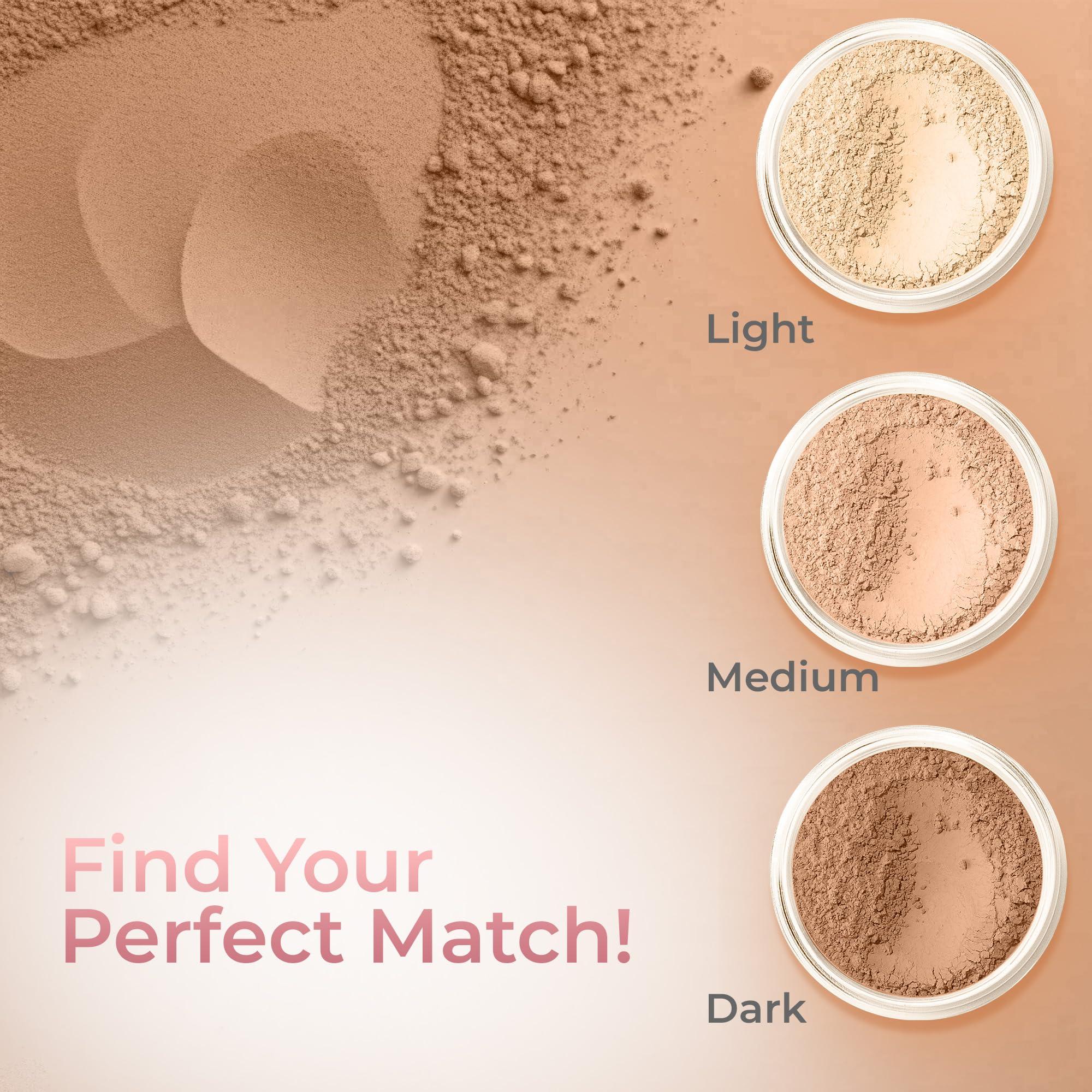 Sweet Face Minerals (12 Gram Bag) Dark Concealer Powder Refill by Sweet Face Minerals, High Coverage Concealer, Under Eye Concealer for Mature Skin, SPF 30 Concealer, Skin Foundation Concealer, Refillable Pouch