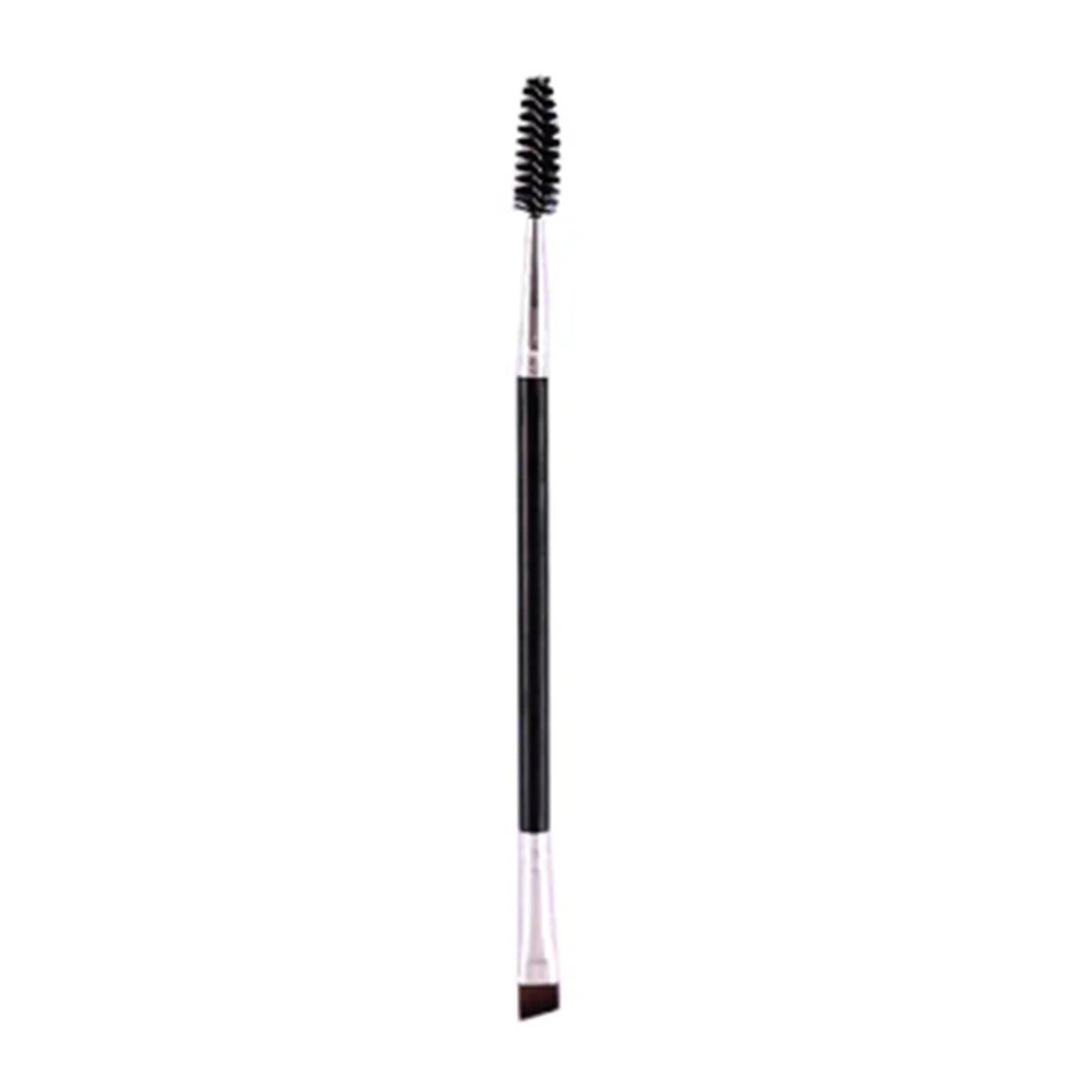 Srliya Double Ended Eyebrow Brush Angled Brow Brush with Spoolies Portable Makeup Tool 5.9in