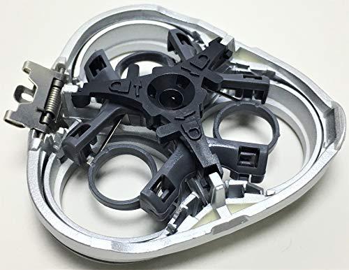 Norelco SmartTouch-XL HQ9100 Shaver Razor Head Holder Cover & Frame Plate For Philips Norelco SmartTouch-XL HQ9100 HQ 9100XL 9100XLCC HQ9140 HQ 9140XL 9140XLCC HQ9150 HQ 9150XL 9150XLCC HQ9160 HQ 9160XL 9160XLCC Beard Silver