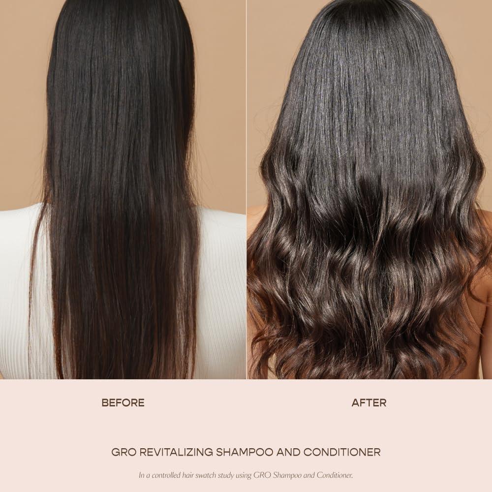 VEGAMOUR VEGAMOUR GRO Revitalizing Shampoo and Conditioner Full Size Kit, For Thicker Fuller Looking Hair, Vegan