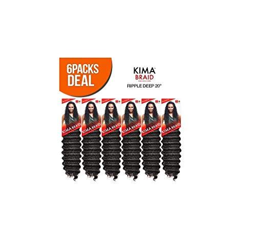 Harlem 125 Harlem125 Synthetic Hair Braids Kima (6-Pack, 1B/27)