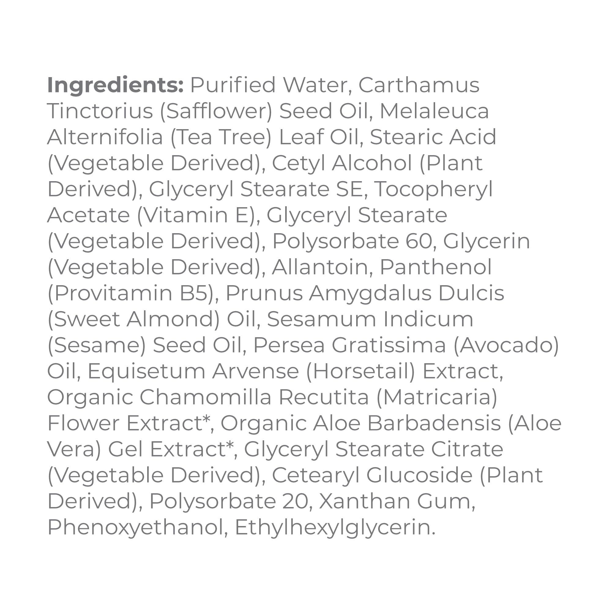 DERMA-E Derma E Tea Tree and Vitamin E Relief Cream  Deeply Moisturizing Tea Tree Lotion  Vitamin E Cream Soothes, Calms and Nourishes Dry, Irritated Skin, 4 oz