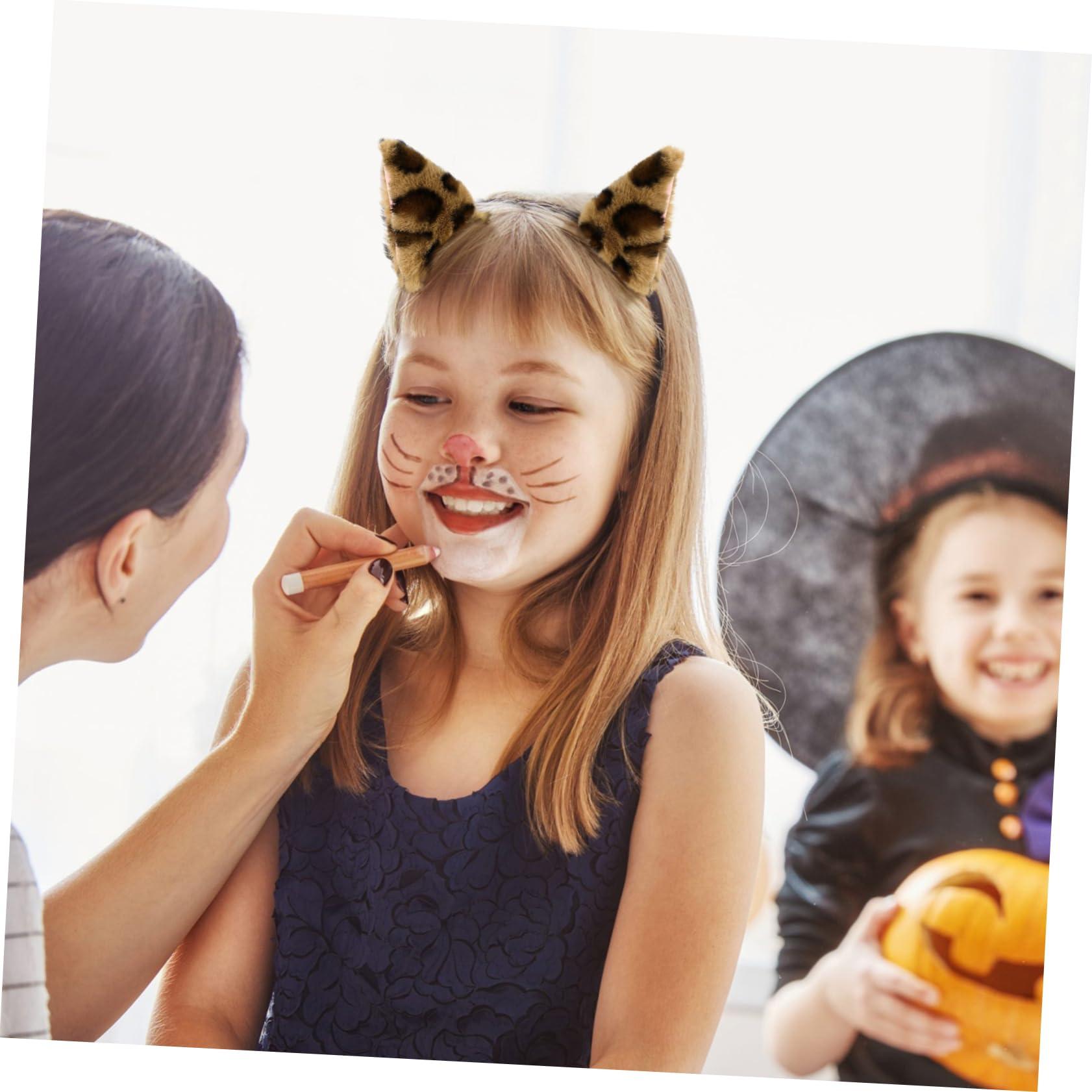 Luxshiny Luxshiny 1 Pair Cat Ears Hairpin Cat Ear Clips Halloween Hair Clips for Girls Cat Ears Cat Ears Clip on Women Hair Accessories Distinctive Hair Jewelries Flannel Baby Animal Hairy Cat