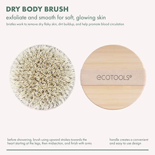 EcoTools EcoTools Dry Body Brush, for Post Shower & Bath Skincare Routine, Removes Dirt & Promotes Blood Circulation, Helps Reduce Appearance of Cellulite, Eco-Friendly, Vegan & Cruelty-Free, 1 Count