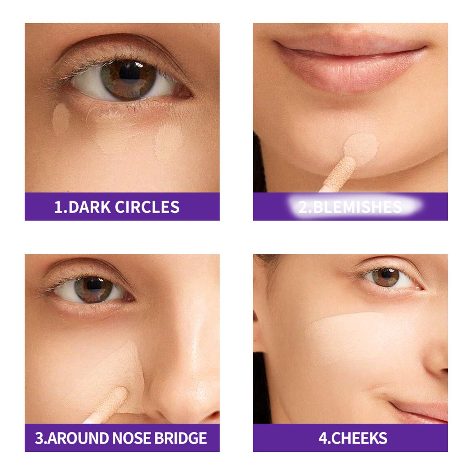 NinthAvenue Basics Diaoni Concealer, Diaoni Coverage Concealer, Diaoni Concealer Stick, Double-Sided Concealer with Brush,Lightweight, Long-Lasting, Waterproof, Foundation Concealer Stick (01#, 1)