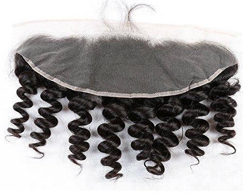 sent hair 13x4 Loose Wave Frontal Lace Closure Virgin Human Hair Frontal Ear to Ear Lace Frontal Closure Free Part with Baby Hair Natural Color 18 inch
