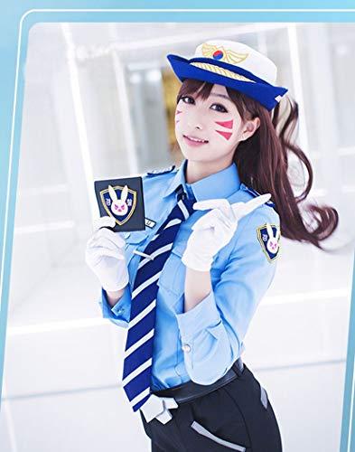 BoerMee BoerMee Dva Cosplay Temporary Face Tattoo Sticker (One Size, Pink)