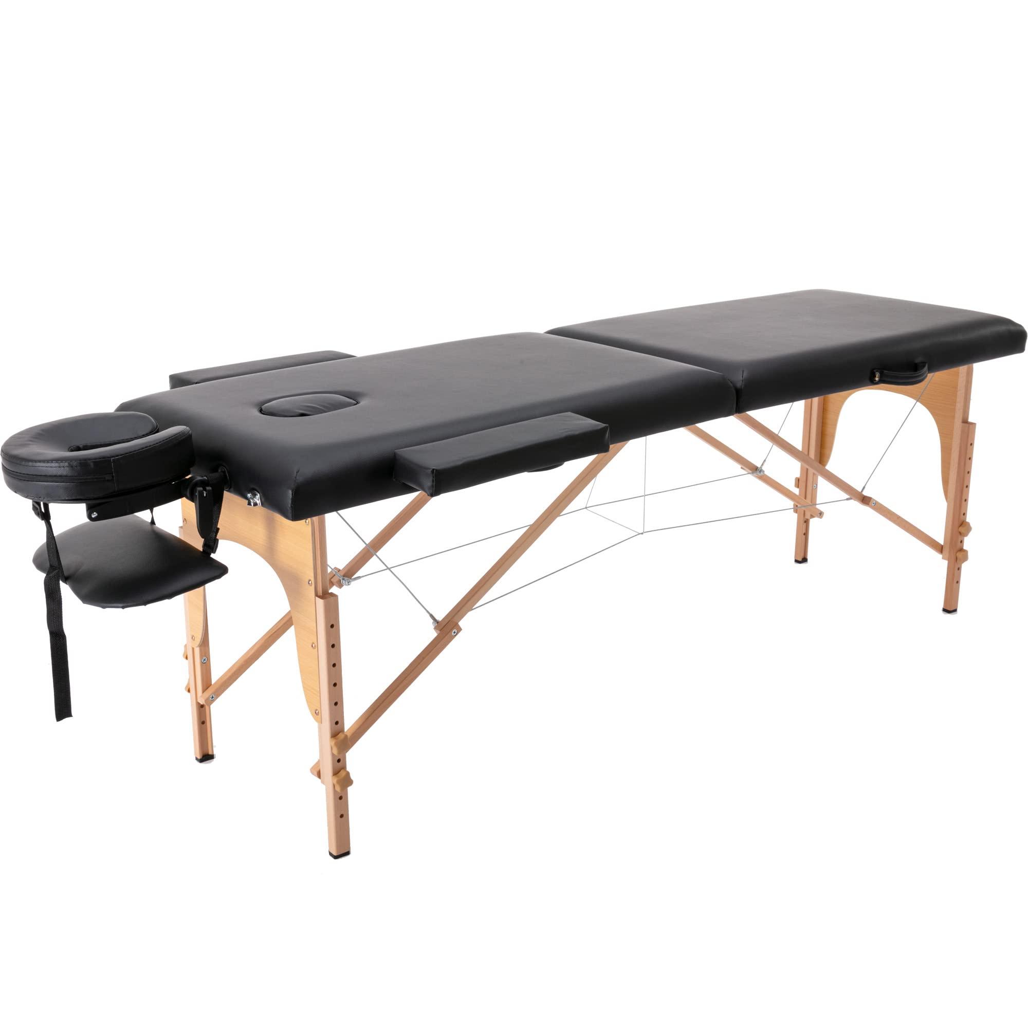 Anwick Anwick Massage Table Portable Massage Bed Lash Bed Facial Table Reiki Table SPA Beds for Esthetician Portable Height Adjustable Carrying Bag & Accessories 2 Section Shop & Home