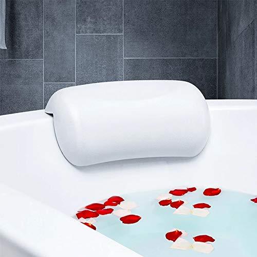 KODENG SPA Bath Pillow Non-slip Bathtub Headrest Soft Waterproof Bath Pillows with Suction Cups Easy To Clean Bathroom Accessories (1pc)