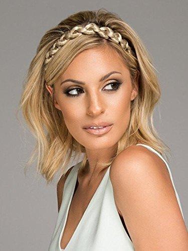 Christie Brinkley Thick Braid Headband Color Ht25 Ginger Blonde - Jumbo Twist No Slip Wide Chunky Braid Put on Pieces Hairpiece Wedding Princess Hair Vibralite Synthetic Diadema Trenzada Gruesa