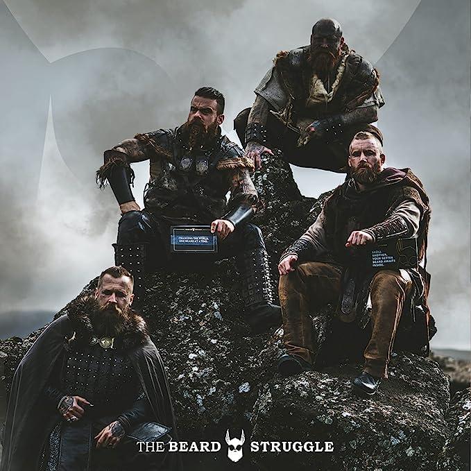 The Beard Struggle The Beard Struggle - Radiance Beard Wash & Conditioner Bundle - Gold Collection - Pack of 2, Asgardian Secret - Nourish, Cleanse, Softens, & Strengthens Beard - Beard Wash and Conditioner for Men