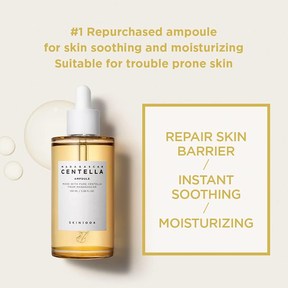 SKIN1004 SKIN1004 Madagascar Centella Asiatica Ampoule Facial Serum 1.01 fl.oz(30ml) | 100% Centella Asiatica Extract for Soothing Sensitive and Acne-prone Skin