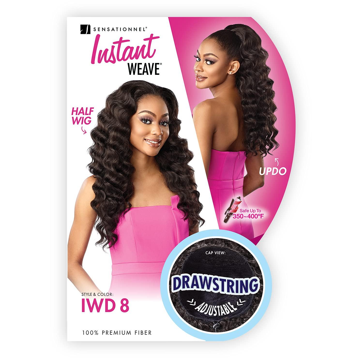 Sensationnel Instant Weave Sensationnel Half Wig Drawstring Cap IWD 8 (1)