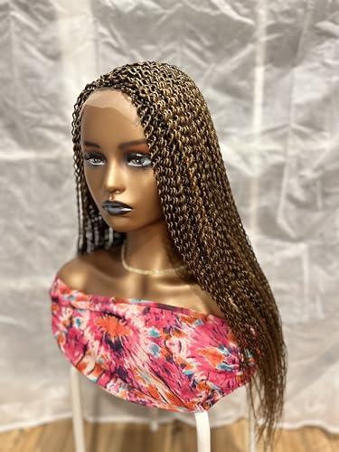 Real wigs Braided wig, watermelon wig, made on a closure, length is 22inches. Colors are 4&27.