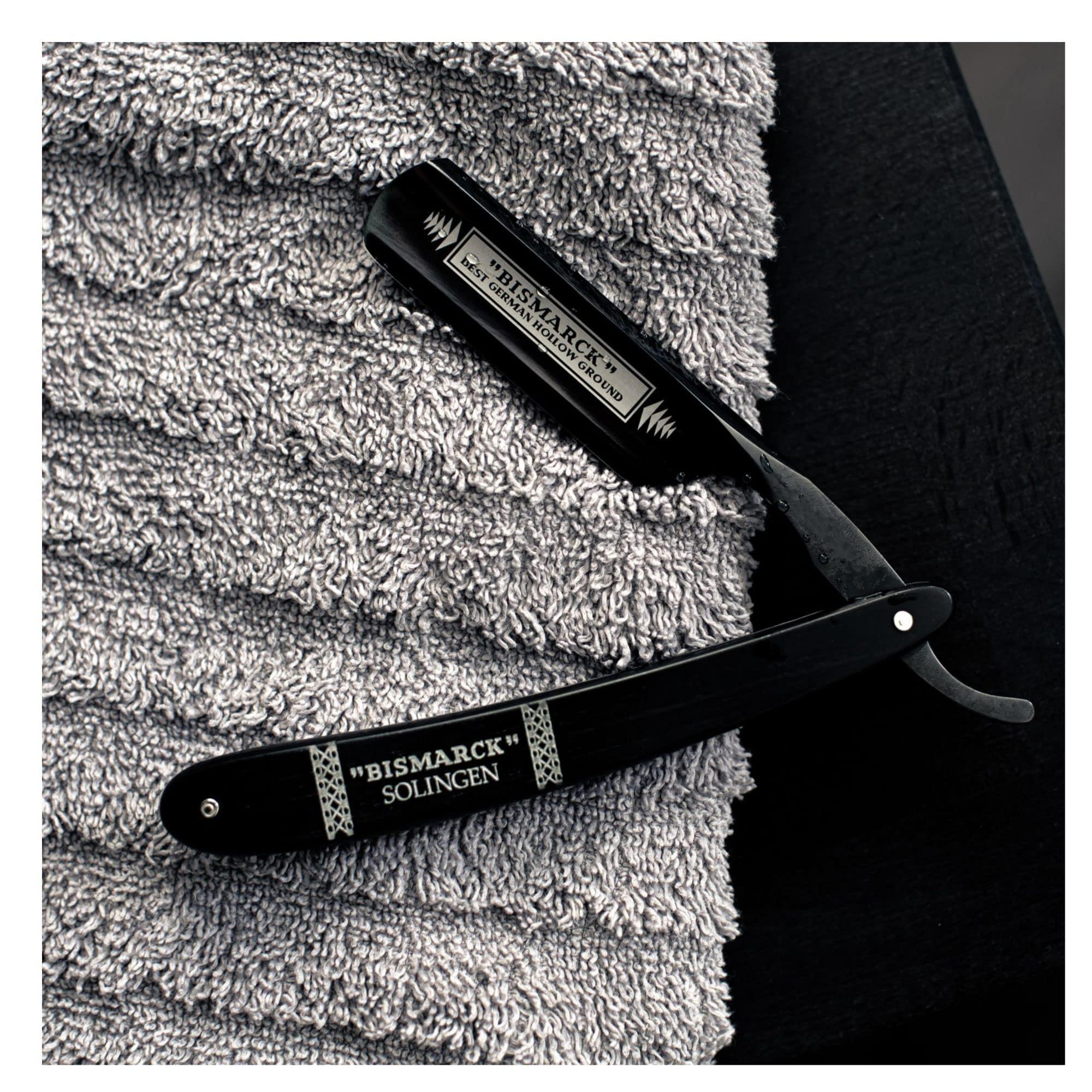 DOVO Dovo Straight Razor, Ebony, Shave Ready with Silver, 6/8, 1 ct.