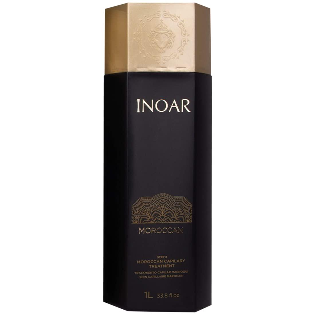 Inoar INOAR Moroccan Capillary Smoothing Treatment with Keratin, Curly Hair Care, Vegan Hair Product, Cruelty Free Haircare for Men and Women. Step 2 Only 33.80 oz.