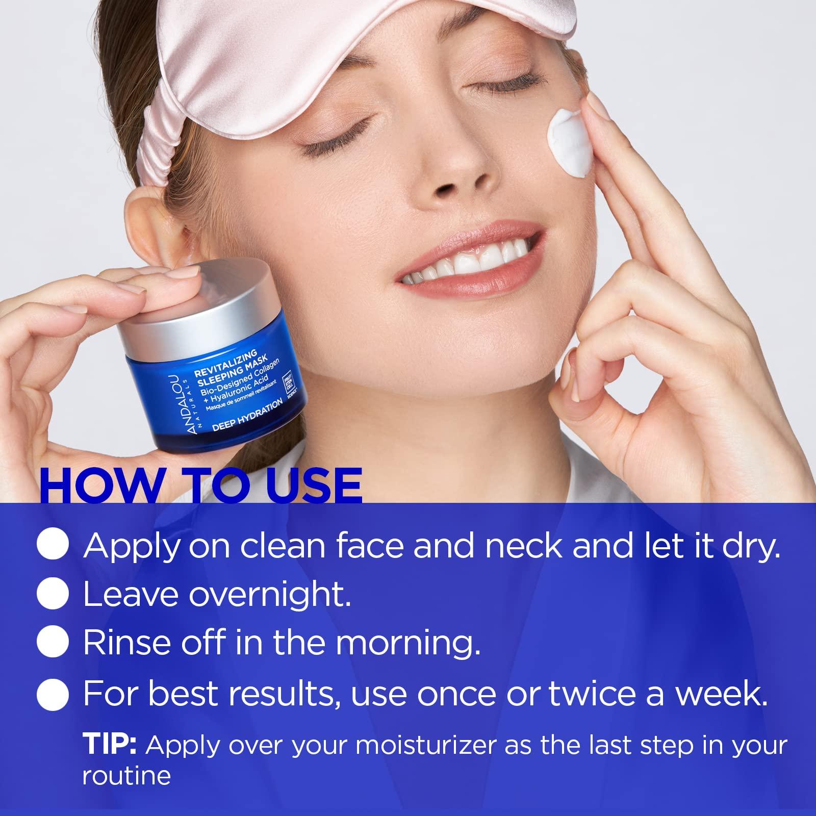 Andalou Naturals Andalou Naturals DEEP HYDRATION Revitalizing Sleeping Mask (Pack of 2)