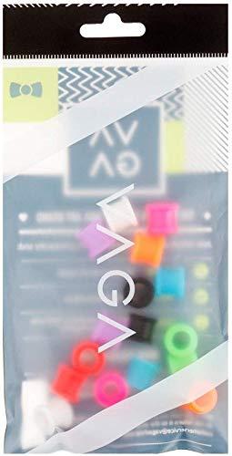 VAGA 8 Pairs of Ears/Earlobes Silicone Piercings Tunnels/Hollow Plugs Jewelry Set/Kit/Lot
