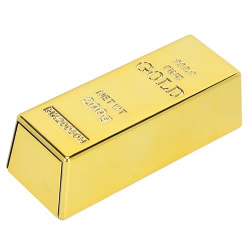 ZAICOLER ZAICOLER Gold Lipstick, Gold Lip Gloss Golden Lipstick Waterproof Long Lasting High Pigments Lip Makeup Cosmetic for Women 3.5g (01)