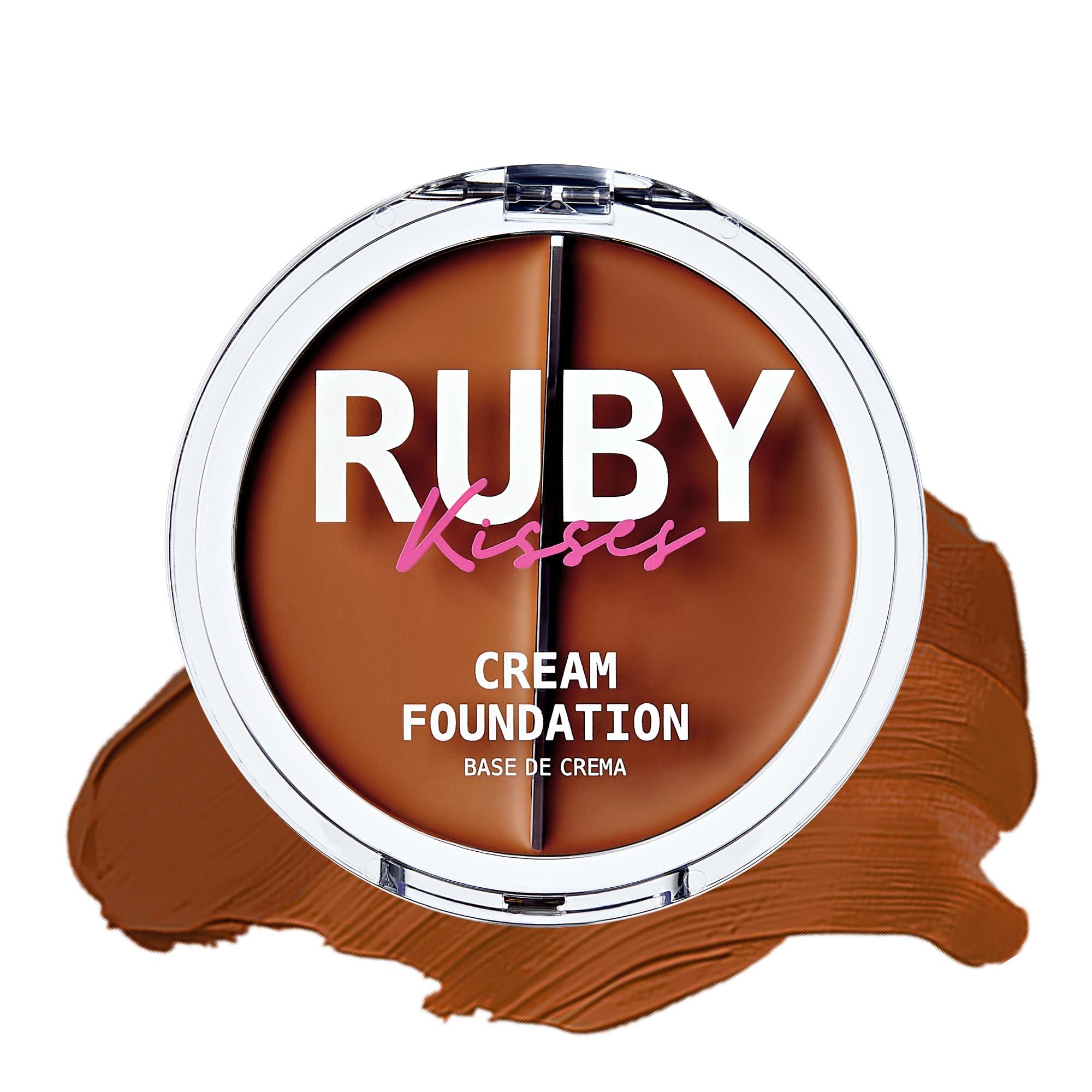 Ruby Kisses Ruby Kisses 3D Face Creator Cream Foundation & Concealer, 12 Hours Long Lasting, Medium to Full Coverage, Non-Greasy, Ideal for Makeup & Contour Palette (Level 11)