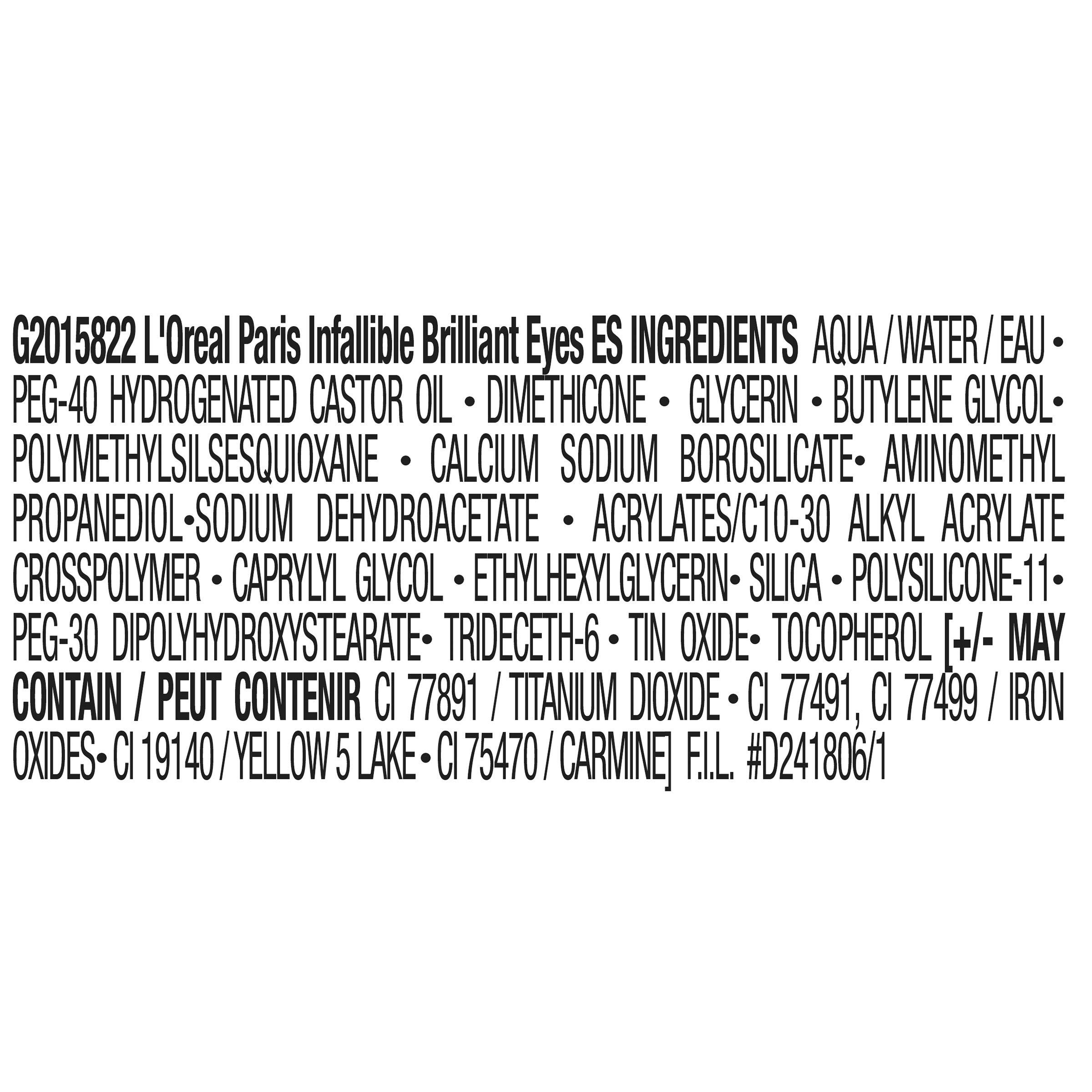 L'Oréal Paris L\'Oreal Paris Brilliant Eyes Shimmer Liquid Eye Shadow, Longwearing Lasting Shimmer, Crease Resistant, Flake-Proof, Precision Applicator, Quick Dry, Non-Greasy, Amber Sparkle, 0.1 oz.