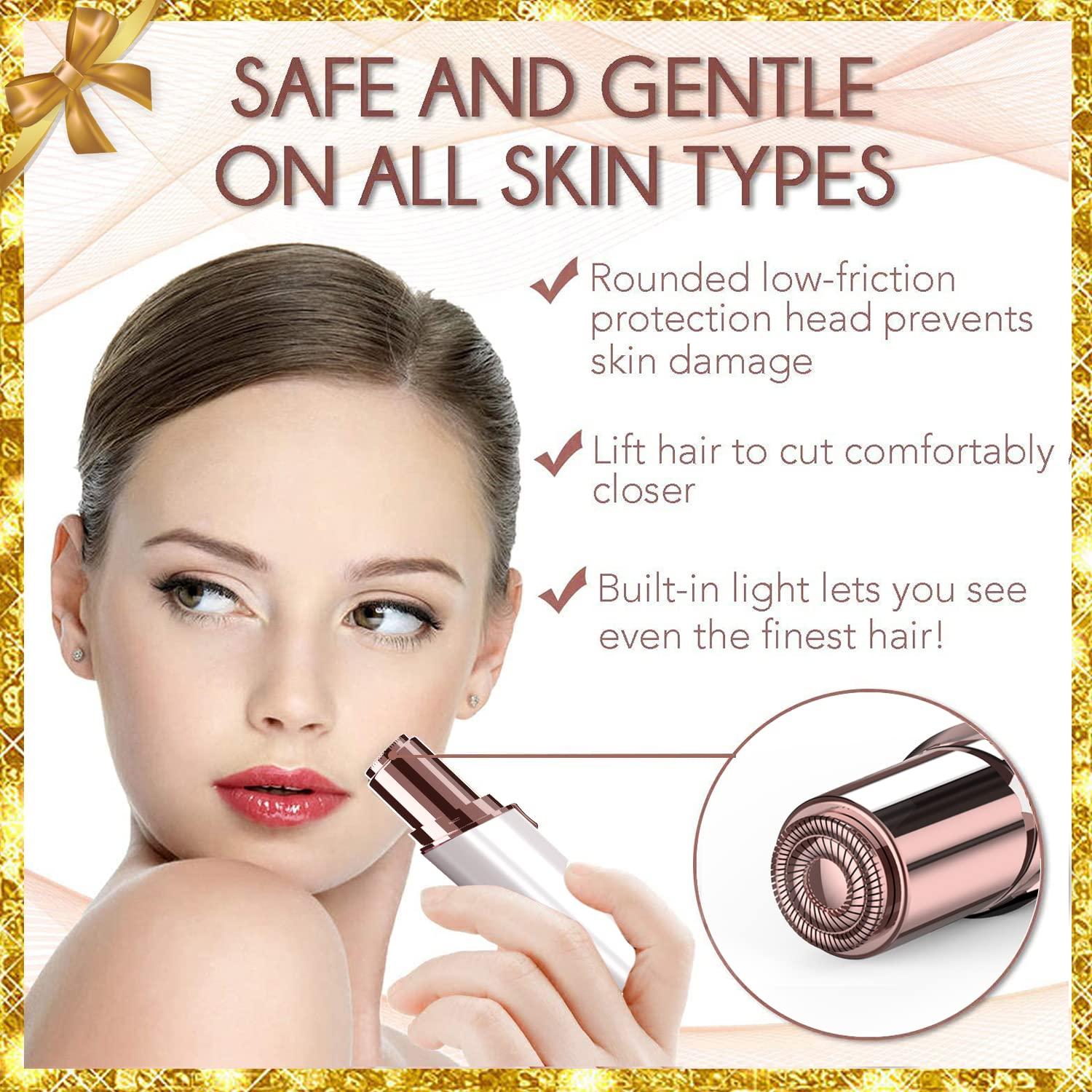 gurelax gurelax Facial Hair Removal for Women(with 2 x Replacement Heads) Facial Hair Remover, Hair Removal Device, Best Gift for Mom/Wife/Girlfriend