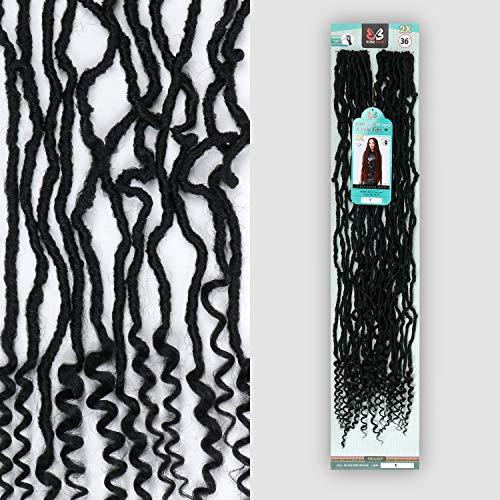 BOBBI BOSS Bobbi Boss Crochet Braids 2X NU Locs Curly Tips 36" (3-pack, 4)