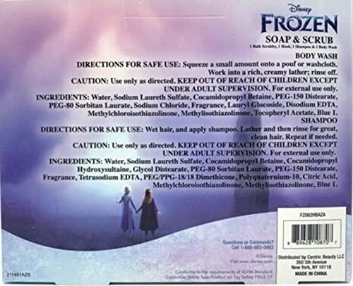 Centric Beauty LLC Centric Beauty LLC Disney Frozen Soap and Scrub 4 Piece Set Magical Berry Scent
