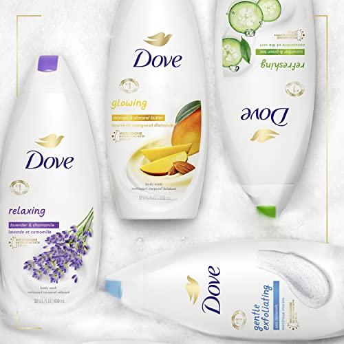 Dove Dove Body Wash for Softer and Smoother Skin After Just One Use Lavender Oil and Chamomile Stress Relieving and Calming 22 oz, 4 Count